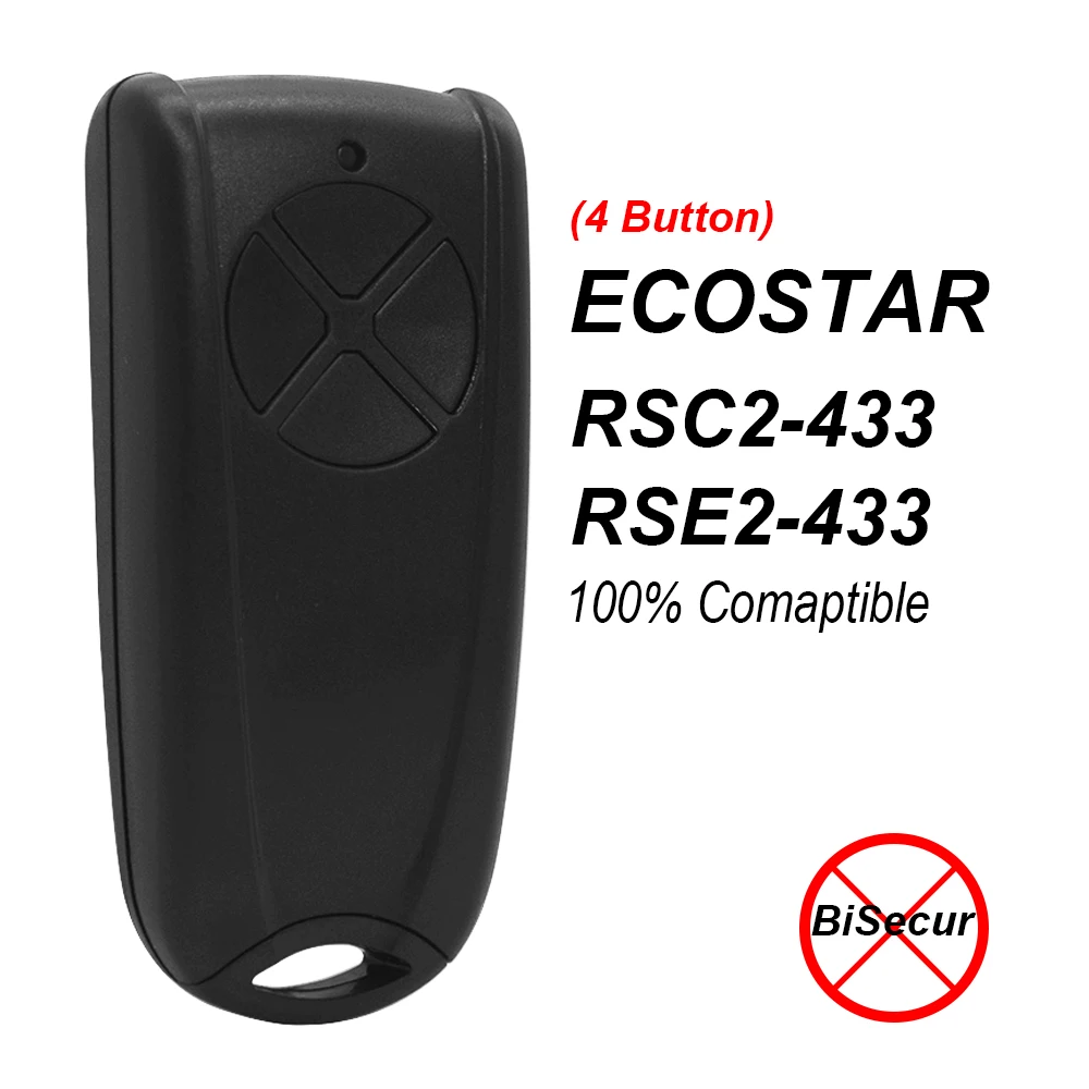 4. הכפתור Hormann ECOSTAR 433 RSC2 RSE2 דלת המוסך שליטה מרחוק RSC2-433 RSE2-433 שער פתיחת דלת החלפת הפיקוד.