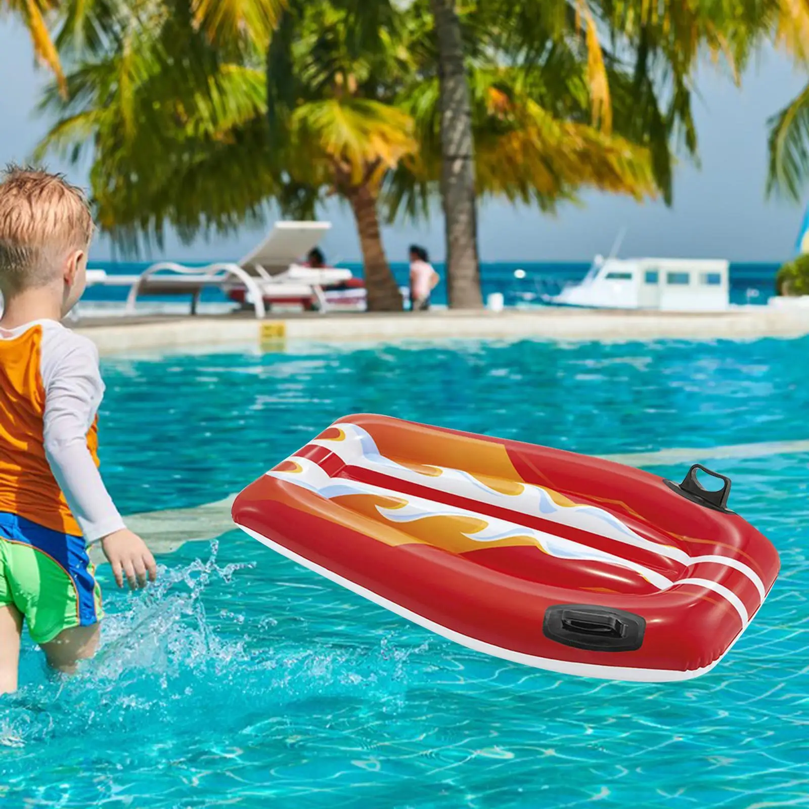 גלשן מתנפח לילדים נייד לצוף לוחות לגלוש לוח בריכת לצוף בנים בנות לשחות Kickboard עם ידית