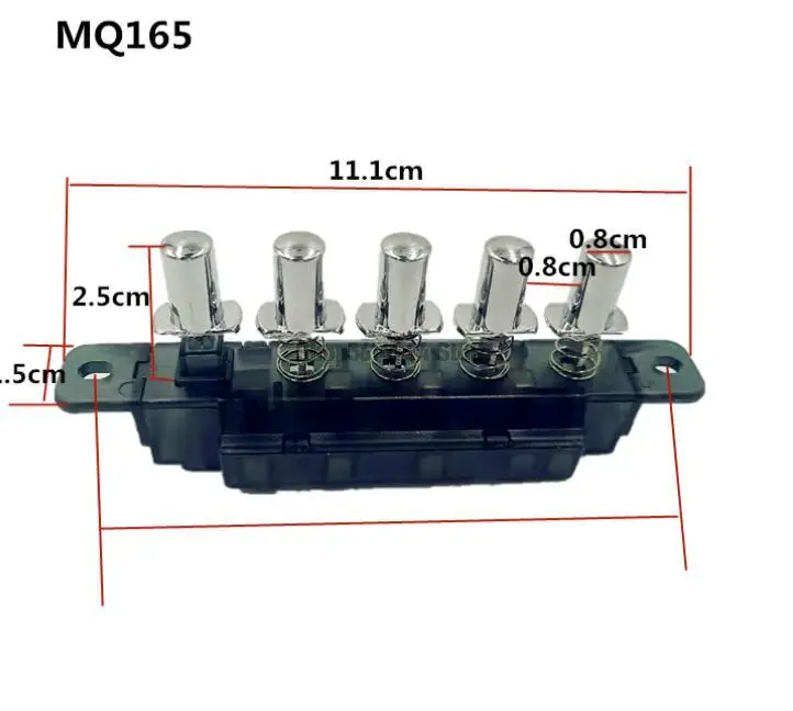 250V AC 4א טווח הוד 5 מפתח כפתורים פסנתר סוג המקלדת מתגים MQ165
