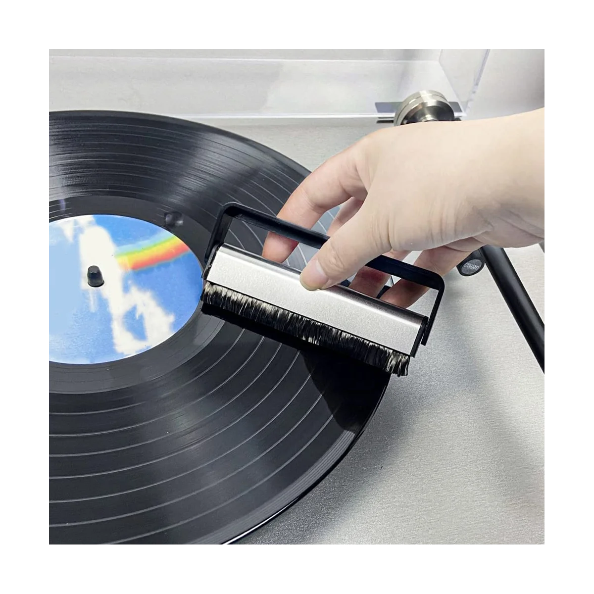 מקצועי התקליט ויניל מברשת נייד אנטי סטטי שיא מברשת + Stylus מברשת