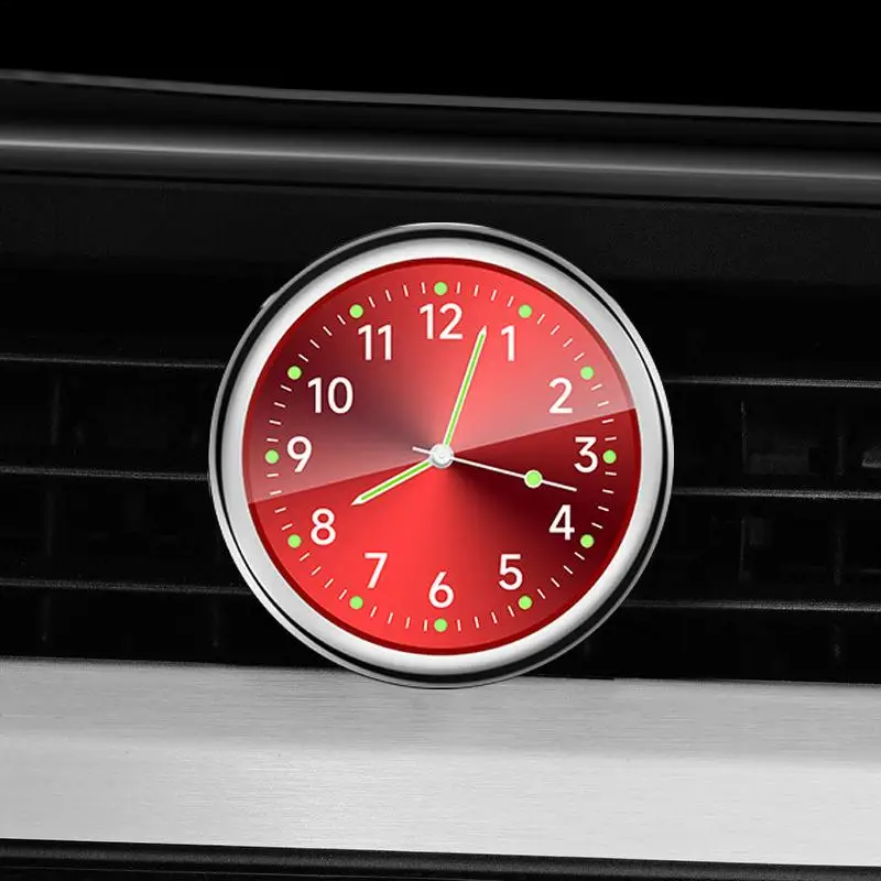 אנלוגי שעון על לוח המחוונים במכונית מיני קוורץ שעון עבור המכונית זוהר מכוניות לוח מחוונים תצוגת זמן השעון הפנימי אביזרים