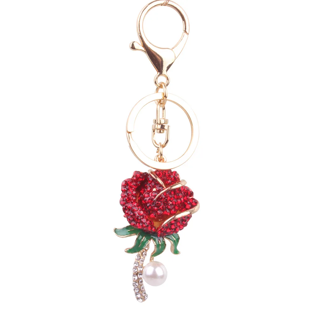 EBay חם ורד אדום מחזיק מפתחות גברים שקית טלפון נייד מחזיק מפתחות המכונית אופנה מתנה קטנה
