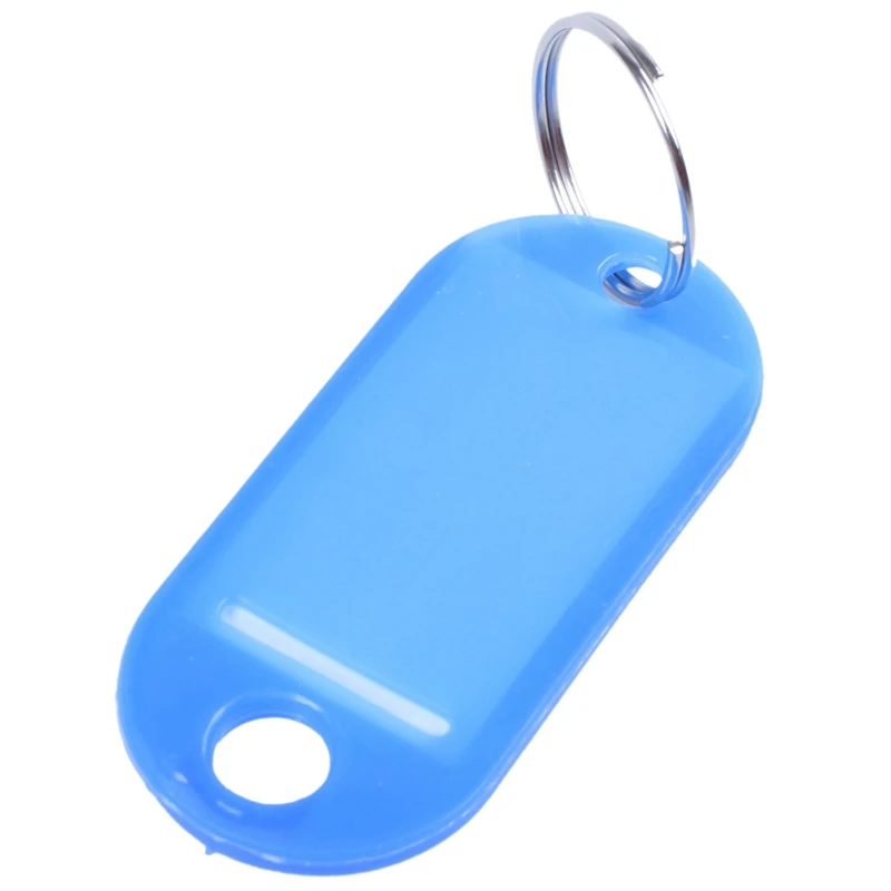 100 יח ' מפתח זיהוי תווית קטגוריה לפצל את טבעת מחזיק מפתחות מחזיק מפתחות כחול