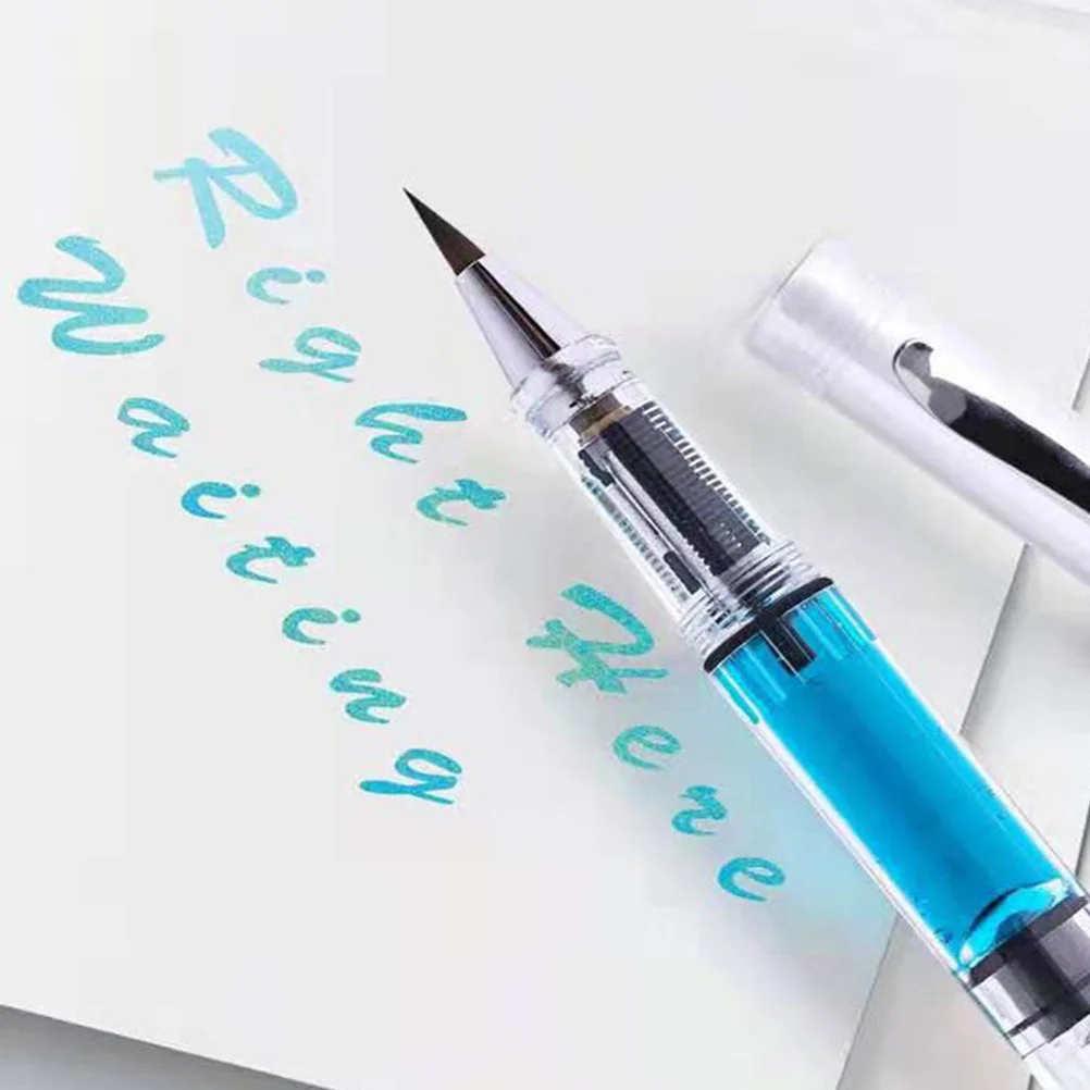 5 יח ' עט-סוג הכתיבה החדשה מברשת קליגרפיה ציור עטים למילוי חוזר מעיין רך דיו