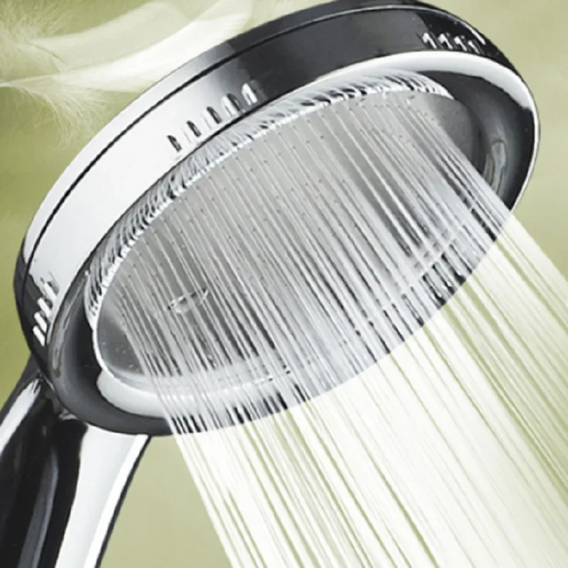 1PC בלחץ זרבובית ראש מקלחת ABS אביזרי אמבטיה מים בלחץ גבוה חיסכון גשמים Chrome ראש מקלחת