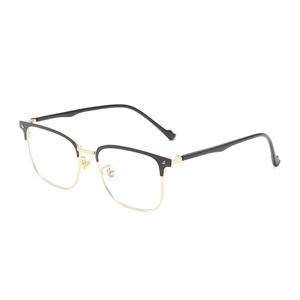Zilead חצי מסגרת מתכת אנטי-אור כחול מסגרת משקפיים לגברים משקפיים אופנה מגניב אופטי משקפי שמש משקפיים מרשם