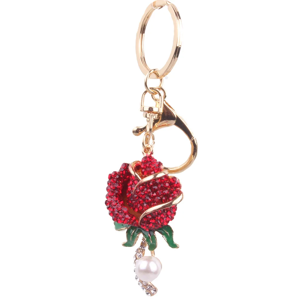 EBay חם ורד אדום מחזיק מפתחות גברים שקית טלפון נייד מחזיק מפתחות המכונית אופנה מתנה קטנה